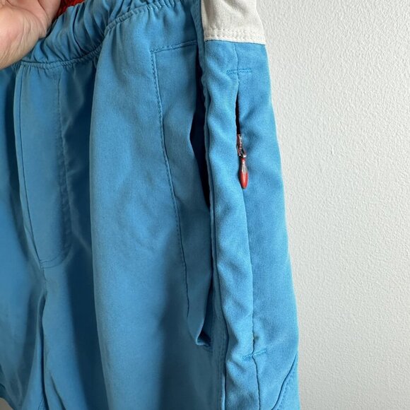 Birddogs Shorts Mens Medium Blue Red Performance Pockets Zipper Athletic Gym - Picture 5 of 13